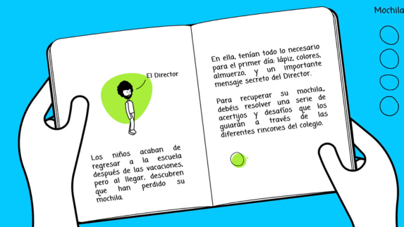 Niños resolviendo acertijos en el Escape Room La Mochila Perdida