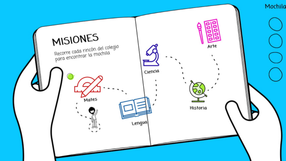 Niños explorando pistas en el Escape Room La Mochila Perdida