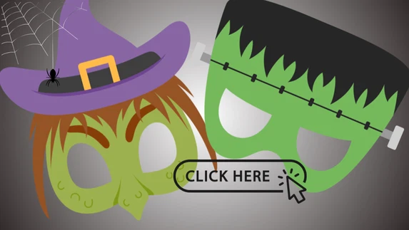 Máscaras de Halloween para recortar